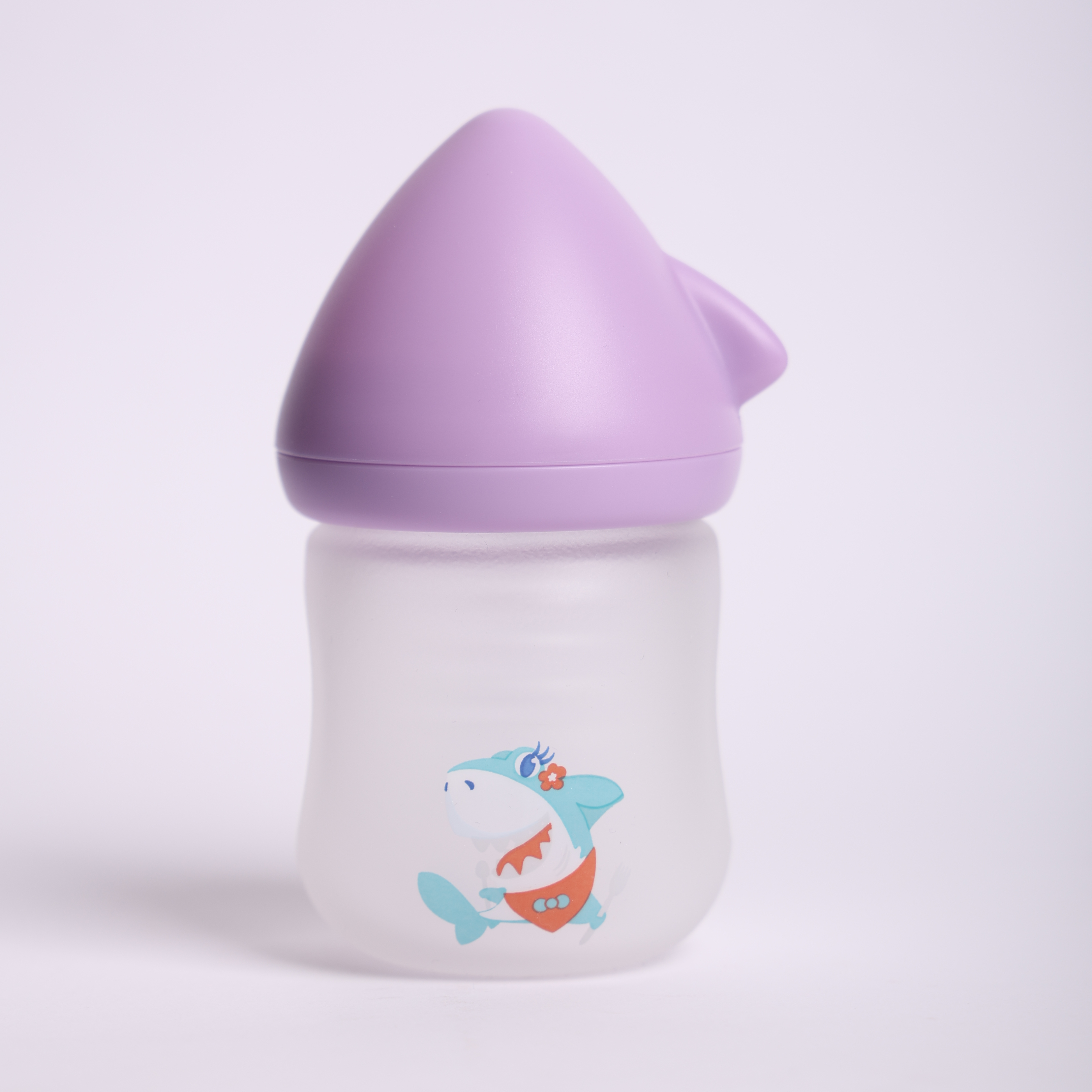Baby Shark Glass Water Bottle | BPA-Free Kids Drinking Bottle with Straw