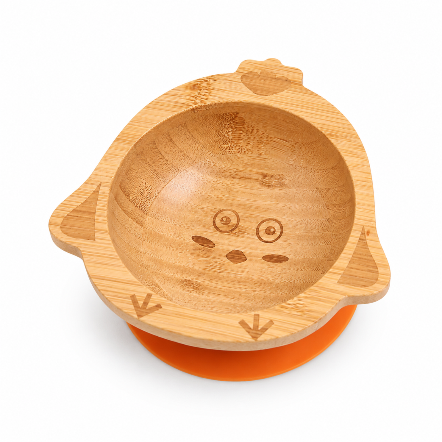 Chick Bamboo Suction Bowl for Babies & Toddlers | BPA-Free | Eco-Friendly Baby Food Bowl
