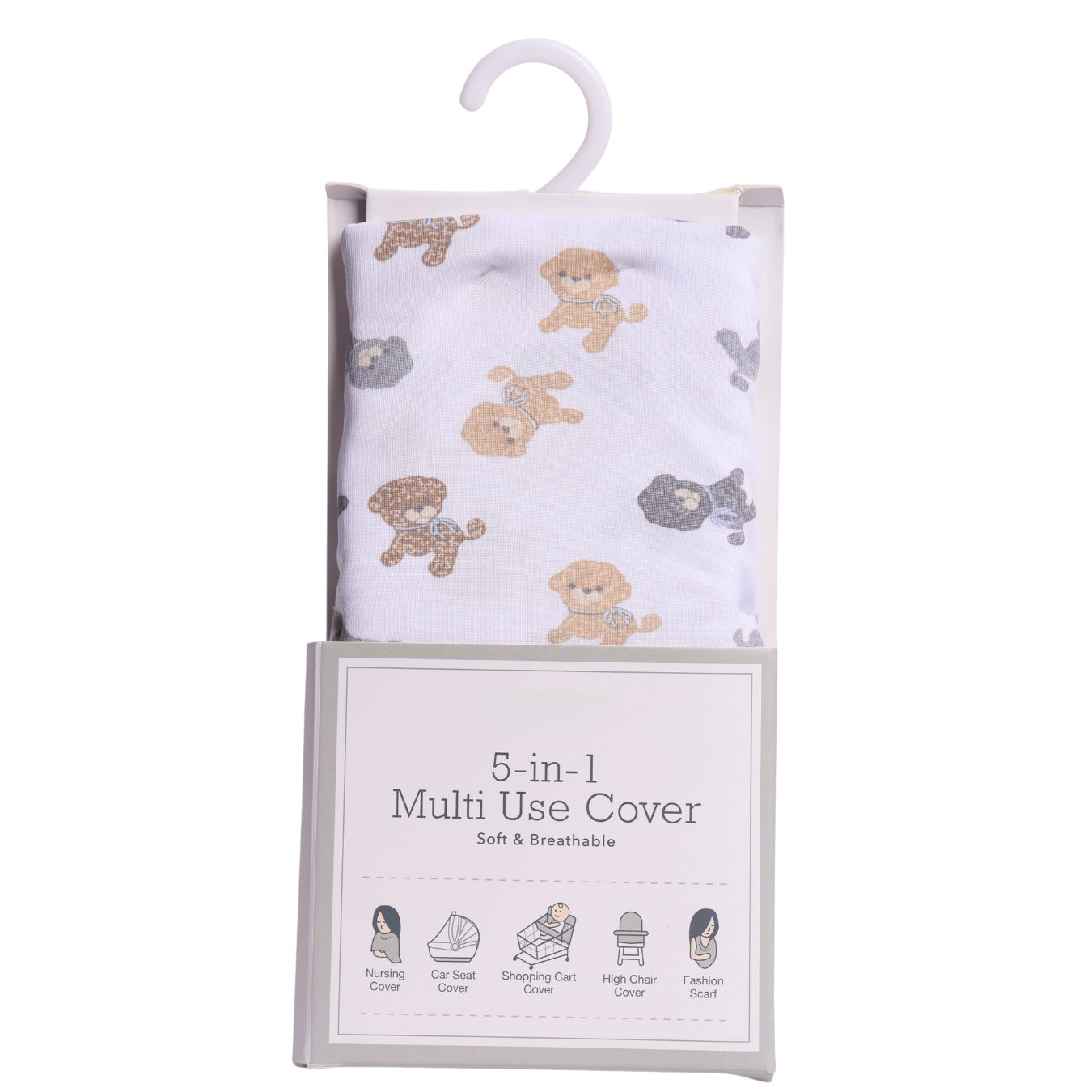 5-in-1 Multi Use Baby Car Seat Cover | Nursing Cover for Breastfeeding