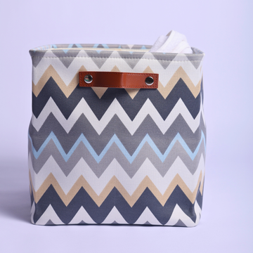Foldable Fabric Storage Cube Organizer Basket with Premium Handles