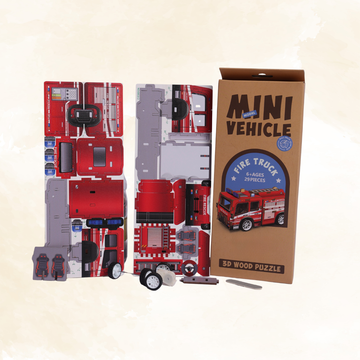 3D DIY Mini Vehicle Wooden Puzzle Pack of 1