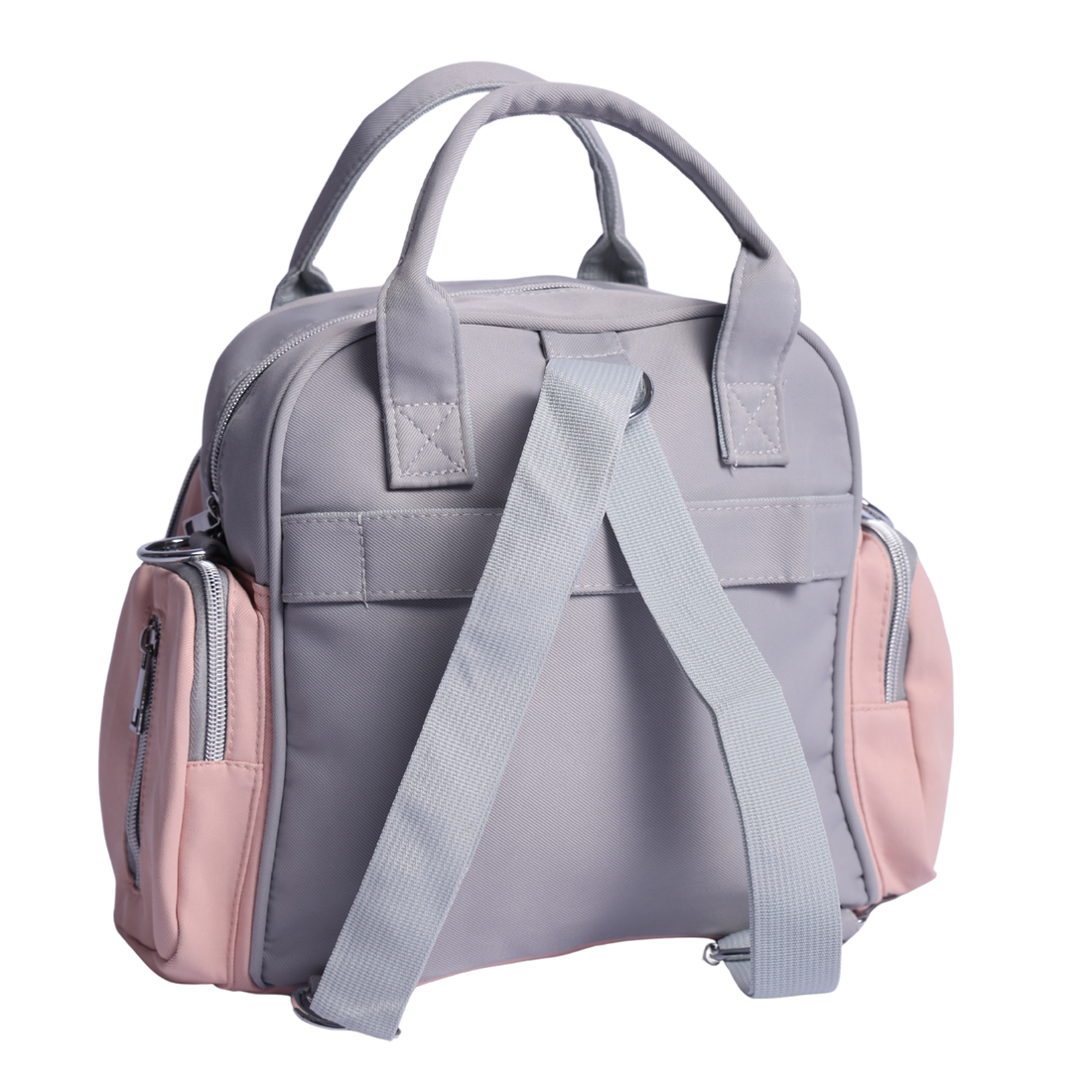 Heart Emblem Mini Diaper Bag for Mothers | Waterproof Multi-Compartment Baby Care Bag