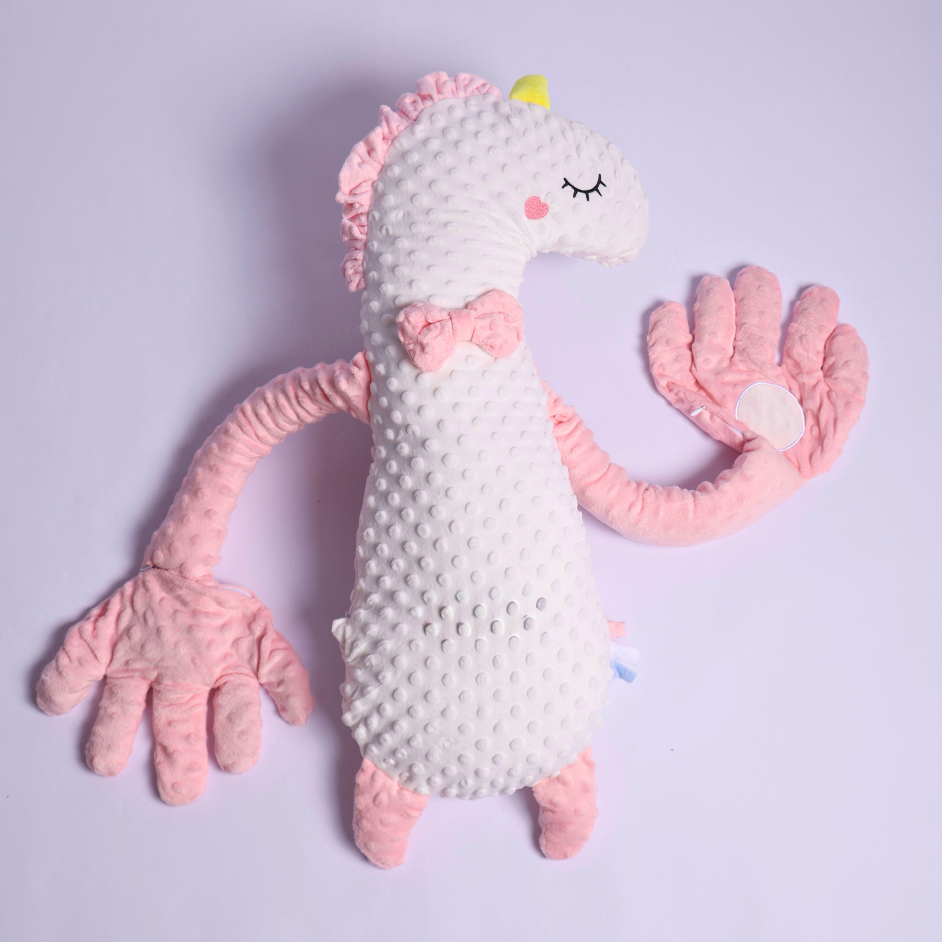 Dinosaur Plush Baby Soother Sleeping Toy with Soft Patting Comfort
