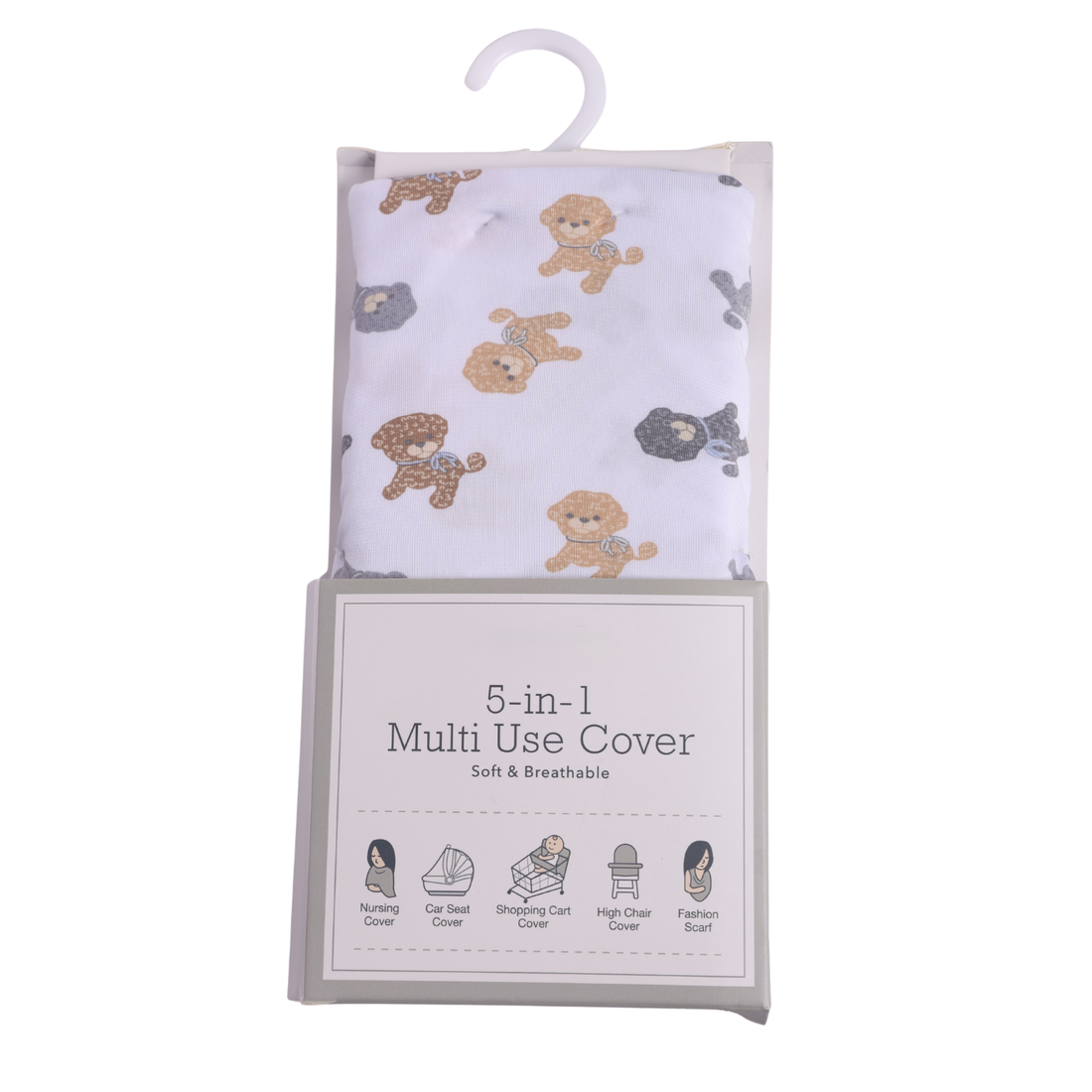 5-in-1 Multi Use Baby Car Seat Cover | Nursing Cover for Breastfeeding