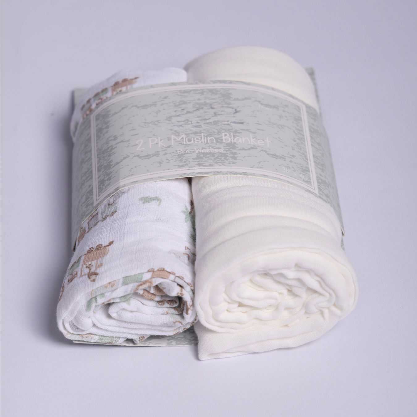 Muslin Baby Blanket Combo Pack of 2