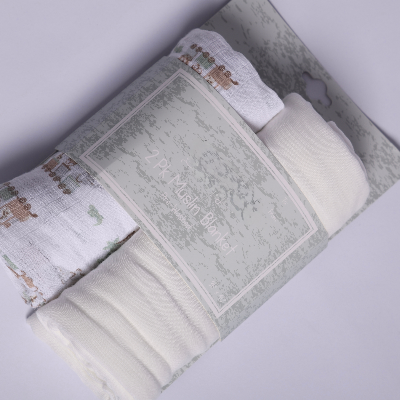 Muslin Baby Blanket Combo Pack of 2