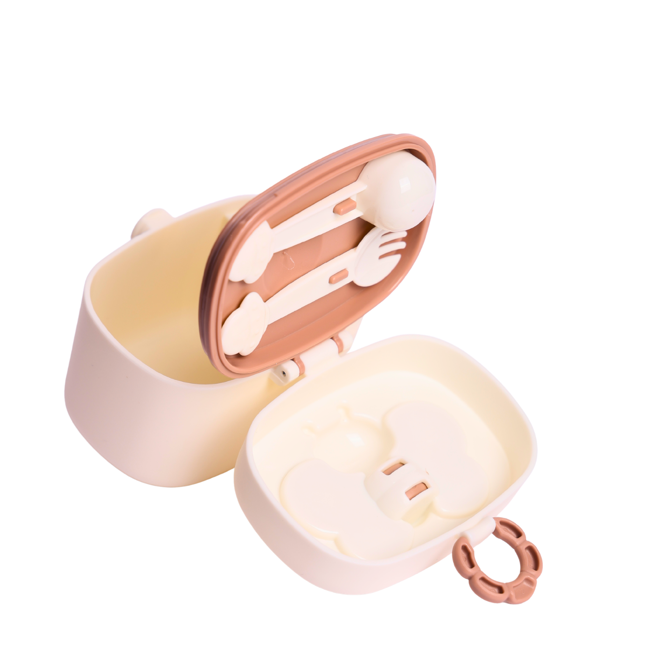 Flower Snap Baby Formula Dispenser 410ML with Spoon & Fork