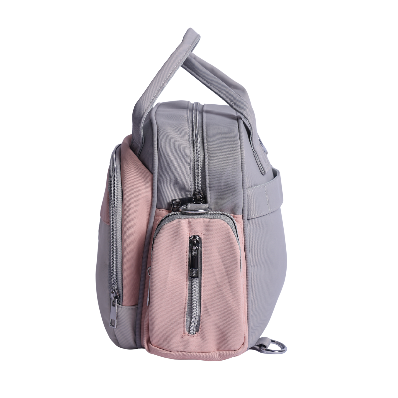 Heart Emblem Mini Diaper Bag for Mothers | Waterproof Multi-Compartment Baby Care Bag