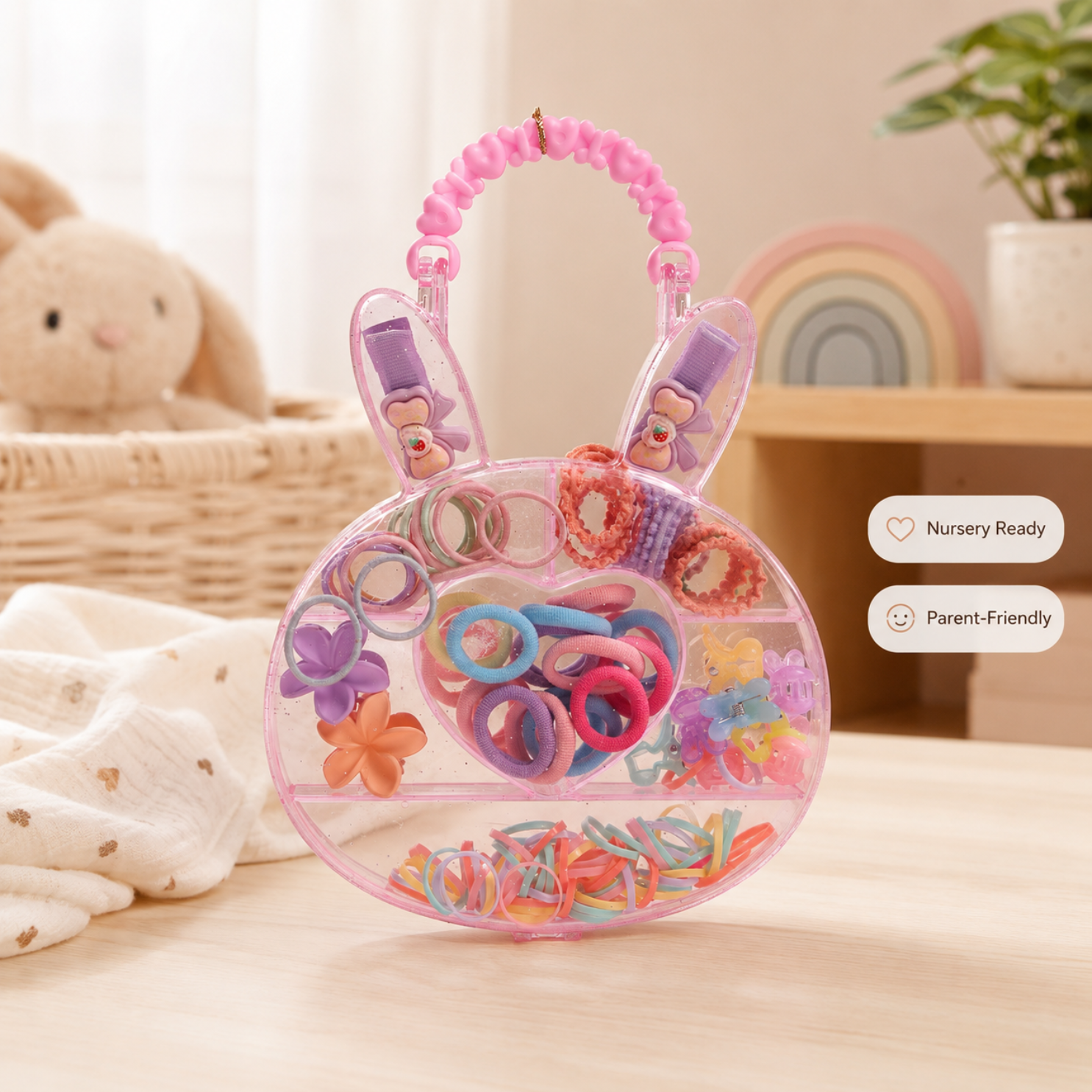 Rabbit Ear Hair Accessories Set for Girls Pack of 1