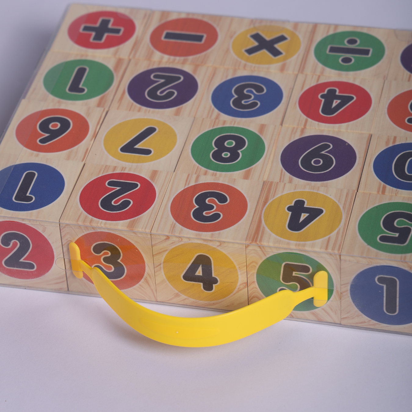 Wooden Number & Math Symbol Learning Blocks Set for Kids