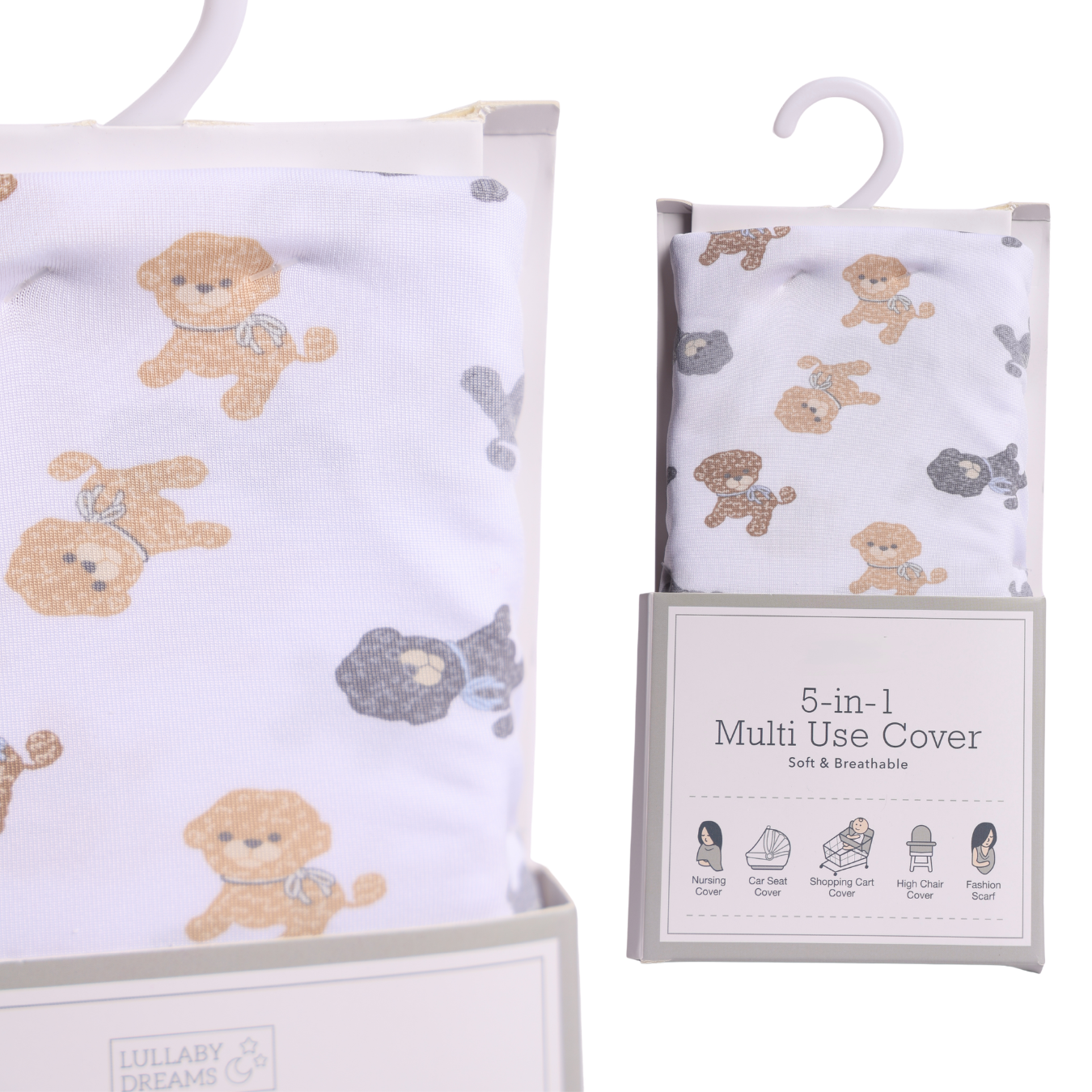 5-in-1 Multi Use Baby Car Seat Cover | Nursing Cover for Breastfeeding