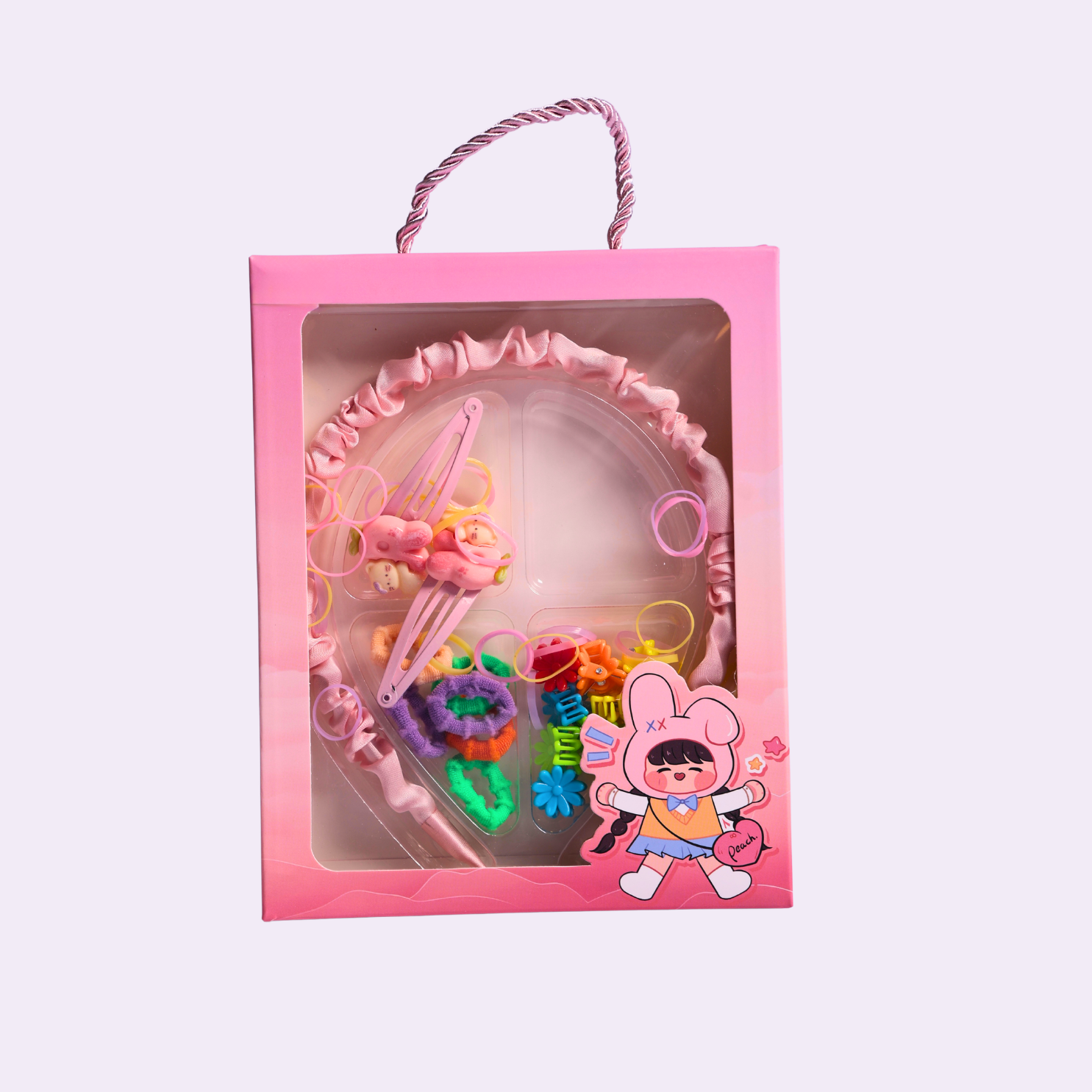 Kids Hair Accessories Gift Box Pack of 1 (Random Color)