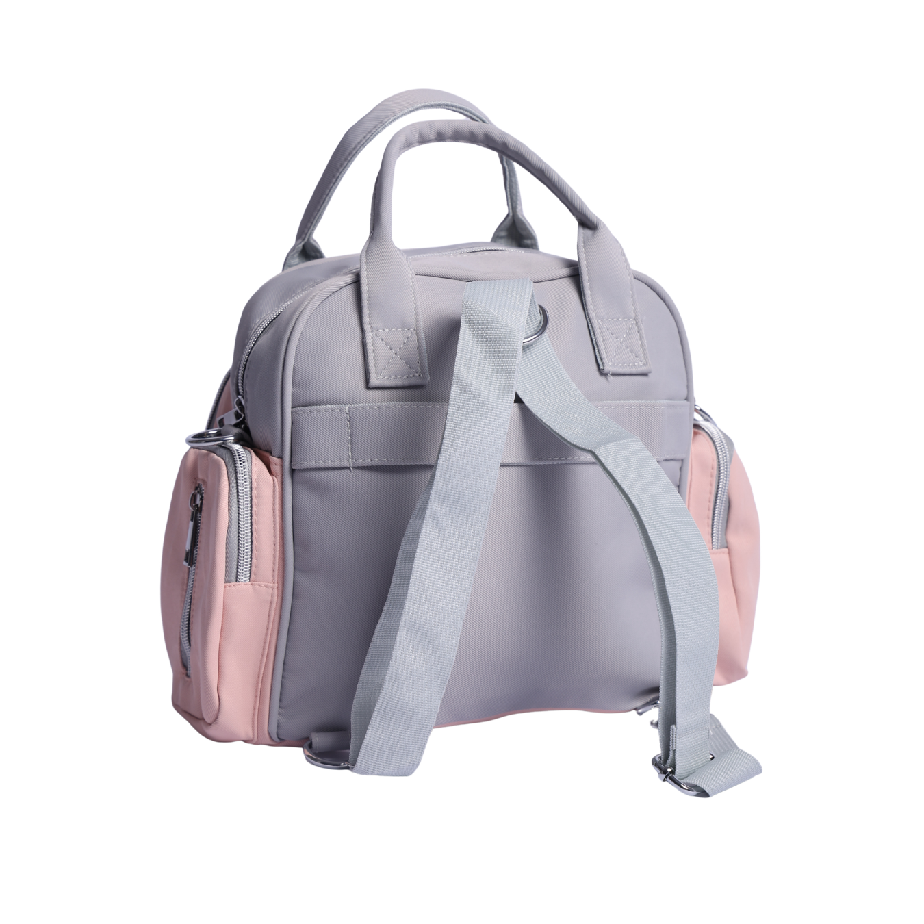 Heart Emblem Mini Diaper Bag for Mothers | Waterproof Multi-Compartment Baby Care Bag