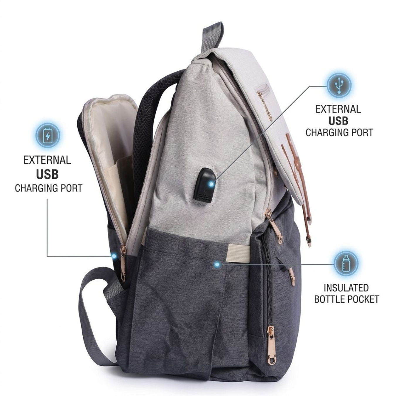 Diaper Bag Backpack for Mothers & Babies