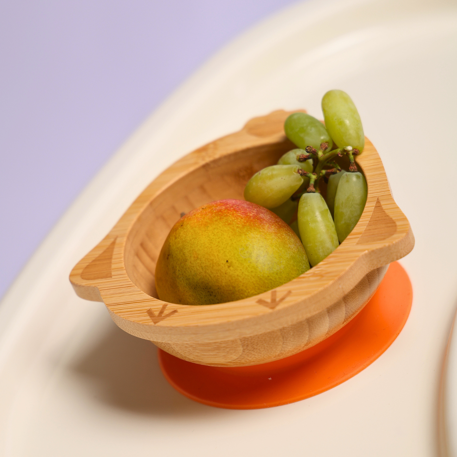 Chick Bamboo Suction Bowl for Babies & Toddlers | BPA-Free | Eco-Friendly Baby Food Bowl