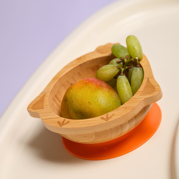 Chick Bamboo Suction Bowl for Babies & Toddlers | BPA-Free | Eco-Friendly Baby Food Bowl