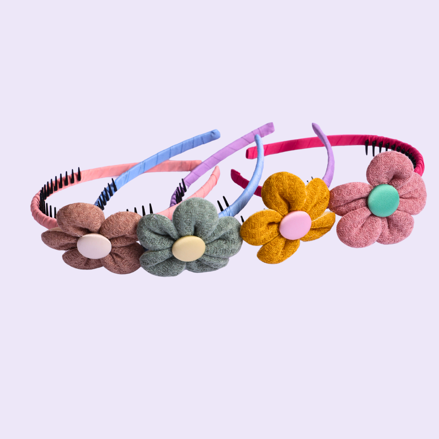 lower Hairband for Girls & Women Random Pack of 4